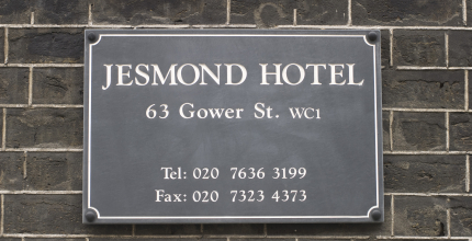 Jesmond Hotel Slate Wall Plaque